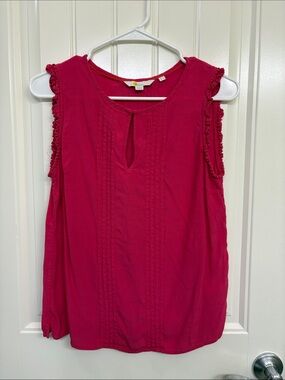 Boden Sleeveless Pintuck‎ Blouse - Fuchsia Pink